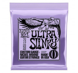 Juego de cuerdas para Guitarra Eléctrica ERNIE BALL Ultra Slinky Nickel Wound 2227 10-48.