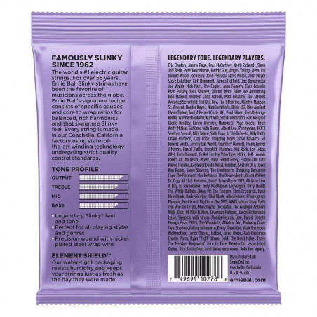 Juego de cuerdas para Guitarra Eléctrica ERNIE BALL Ultra Slinky Nickel Wound 2227 10-48. Juego de cuerdas para Guitarra Eléctrica ERNIE BALL Ultra Slinky Nickel Wound 2227 10-48.