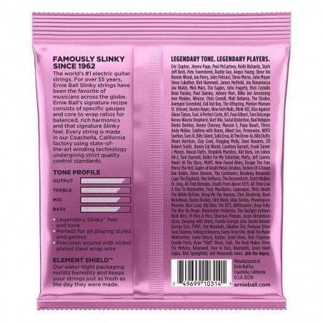 Juego de cuerdas para Guitarra Eléctrica ERNIE BALL Mega Slinky Nickel Wound 2213 Calibre 10.5-48. Juego de cuerdas para Guitarra Eléctrica ERNIE BALL Mega Slinky Nickel Wound 2213 Calibre 10.5-48.