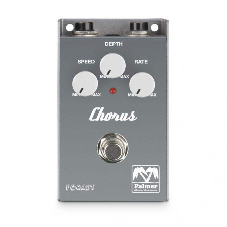 Pedal Palmer MI Pocket Chorus para guitarra en tamaño Pocket con sonidos de chorus clásicos y modernos.
