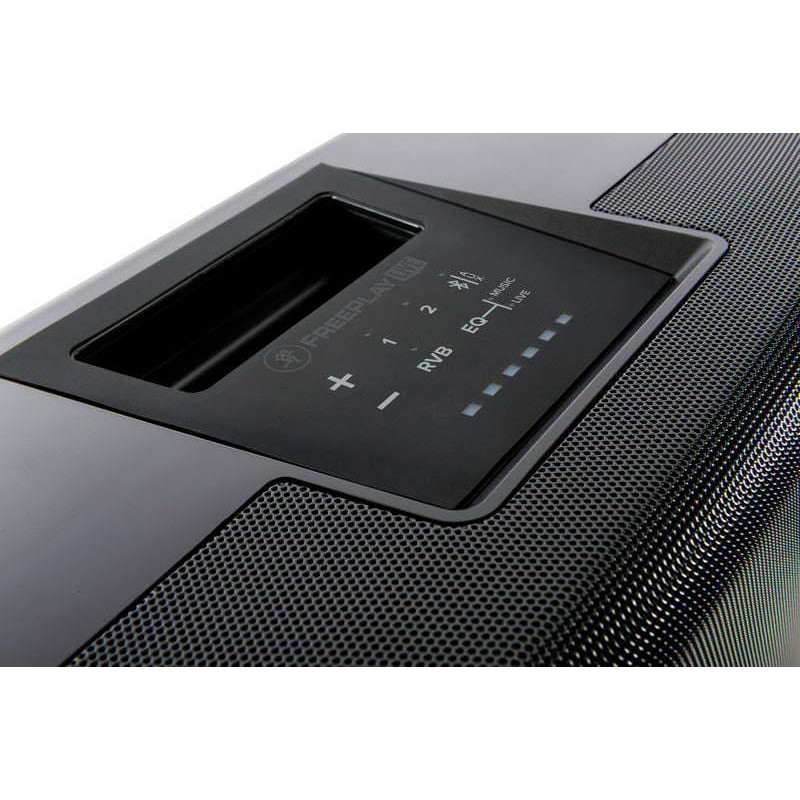 Equipo de PA portátil con Bluetooth Mackie Freeplay Live de 150 W de potencia.