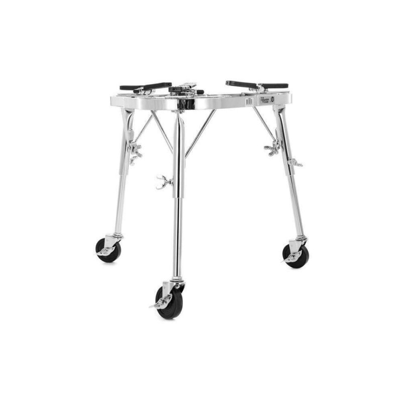 Soporte Conga Latin Percussion LP636 Collapside en acabado cromado.