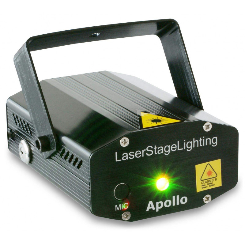 beamZ Apollo Laser multipunto Rojo Verde 170 mW.uso domestico,o locales pequeños.