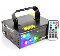 Compra Surtur II Doble Laser RG Gobo DMX IRC LED 3W Azul online | MusicSales