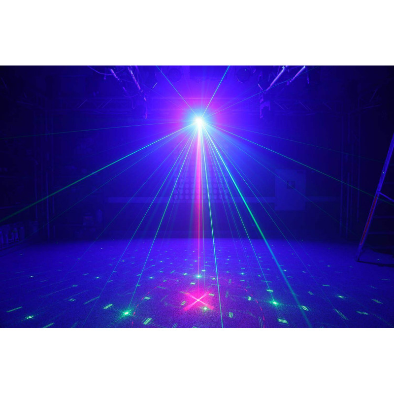Compra Surtur II Doble Laser RG Gobo DMX IRC LED 3W Azul online | MusicSales