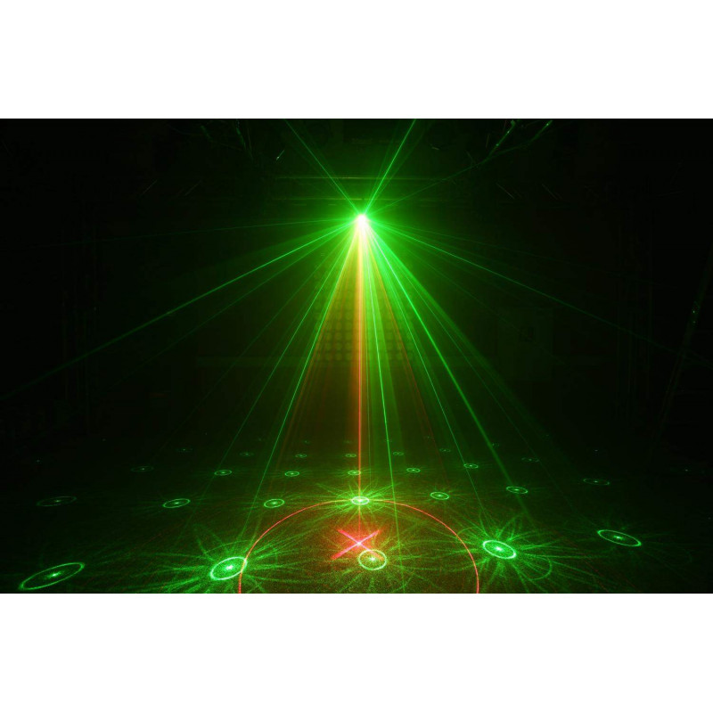 Compra Surtur II Doble Laser RG Gobo DMX IRC LED 3W Azul online | MusicSales