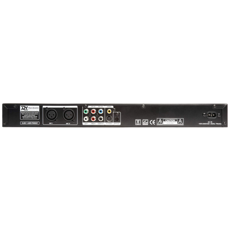 POWER DYNAMICS PDC150 Reproductor DVD-CD+G,MP3-USB. 2 entradas micro `para karaoke,Mando a distancia.