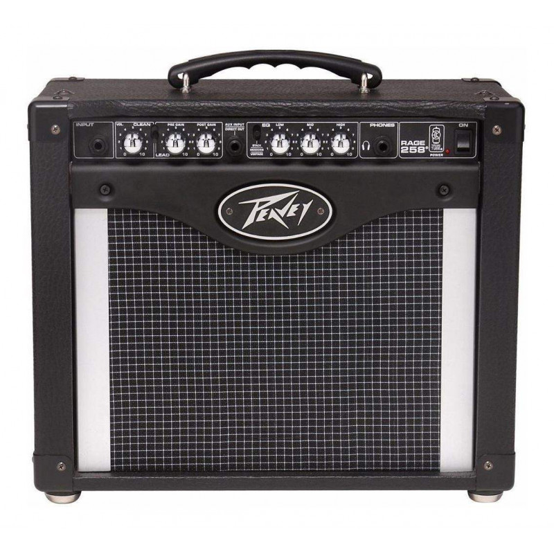 Amplificador combo para guitarra Peavey Transtube Series Rage 258 de 25 W RMS, 2 canales y un altavoz Blue Marvel de 8'.