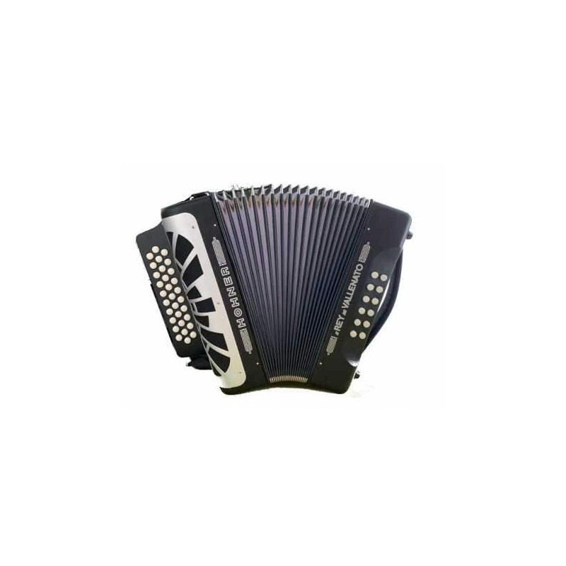 Compra Acordeón de botones El Rey del Vallenato ADG Negro/Plata online | MusicSales