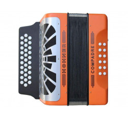 Compra Acordeón de botones El Rey del Vallenato ADG Naranja/Plata online | MusicSales
