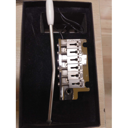 FISHMAN PowerBridge TSV Model Cromado, Vibrato Style Pastilla de guitarra acústica  para guitarra electrica ,