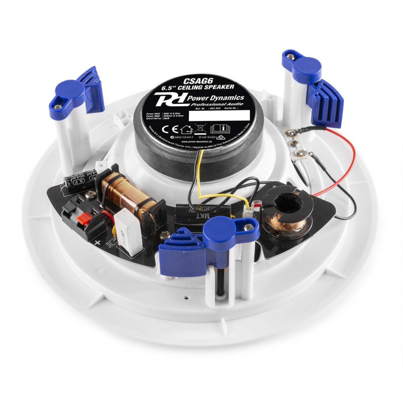 POWER DYNAMICS CSAG6 Altavoz de Techo 6,5 " Aluminio ,2 Vias
