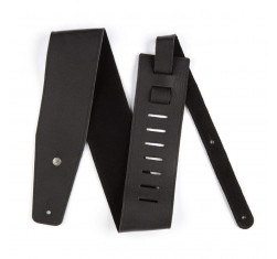 Correa para Guitarra o Bajo Dunlop BMF10BK de Piel negra con el interior también en color negro, de 3,5" de ancho. 2