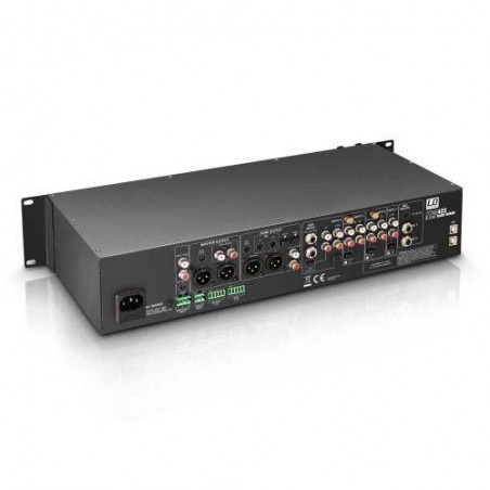 Mezclador de zonas ZONE 423. 4 canales de línea y 2 de micro, que pueden asignarse a... Mezclador de zonas ZONE 423. 4 canales de línea y 2 de micro, que pueden asignarse a...