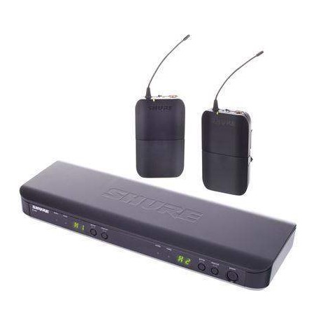 Sistema Inalámbrico dual de petaca SHURE BLX188E.