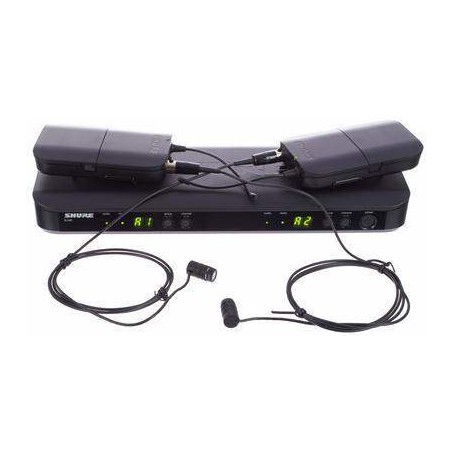 Sistema Inalámbrico dual de solapa SHURE BLX188E/W85