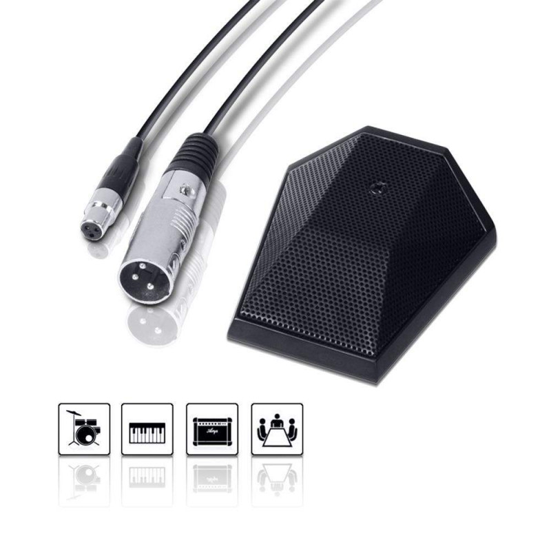 Micrófono LD Systems BM1, de condensador electret de tipo cardiode. Diseñado para grabar pianos rectos y de cola.