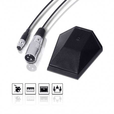 Micrófono LD Systems BM1, de condensador electret de tipo cardiode. Diseñado para grabar pianos rectos y de cola.