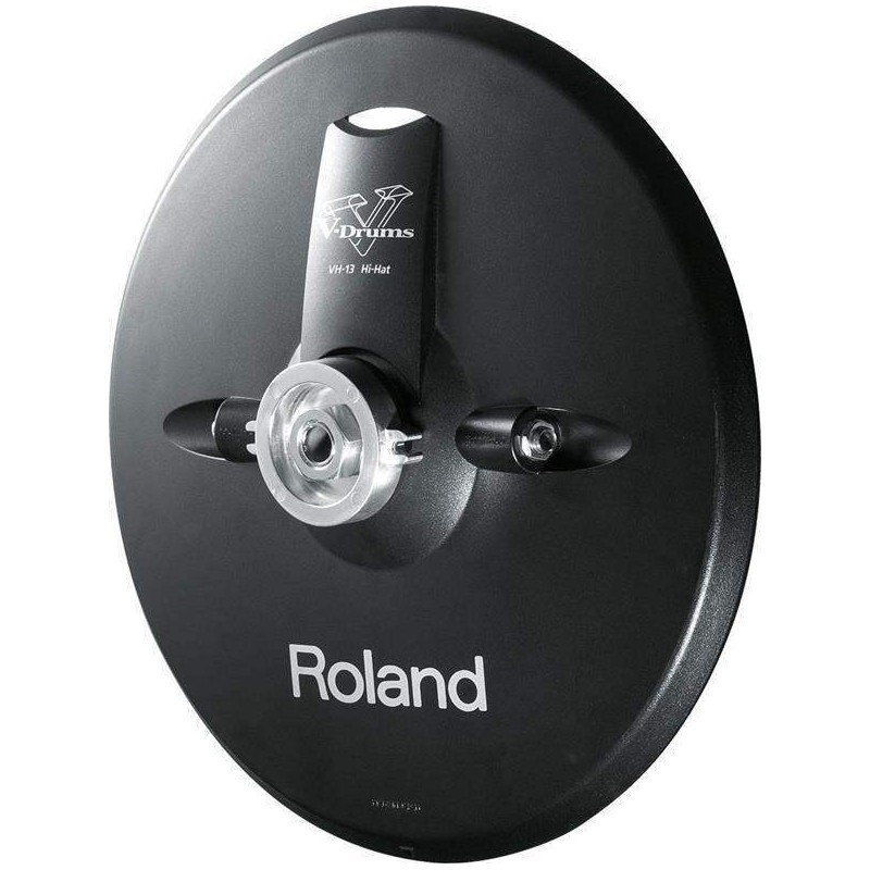 Roland V-Hi-Hat VH-13-MG de 13" con un mejorado sensor de movimiento brindando una respuesta natural de Hihat.