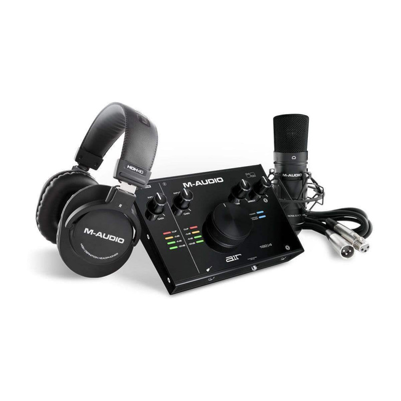 M-AUDIO AIR 192/4S Vocal Studio Pro. Set de Produccion Musical, Interfaz,Micro Condensador.Auriculares.