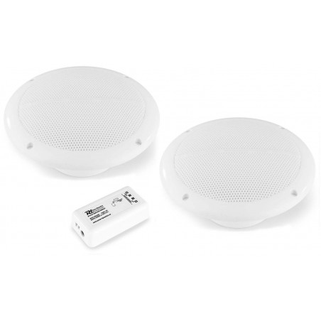 Power Dynamics BT10SET Set de Amplificador BT + 2 altavoces marinos 5"