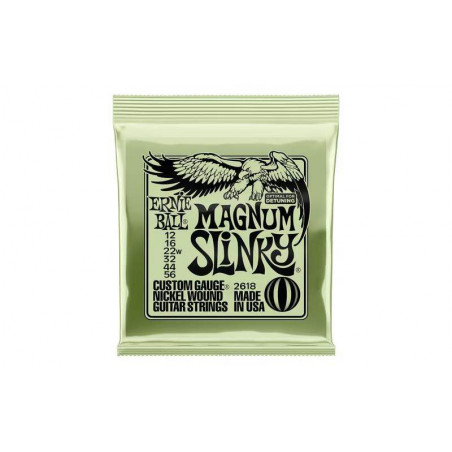 Juego 6 cuerdas guitarra eléctrica Ernie Ball 2618 Slinky Magnum 12-56 Juego 6 cuerdas guitarra eléctrica Ernie Ball 2618 Slinky Magnum 12-56