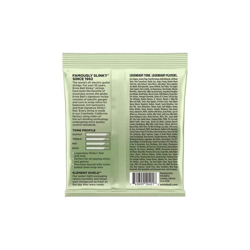 Juego 6 cuerdas guitarra eléctrica Ernie Ball 2618 Slinky Magnum 12-56