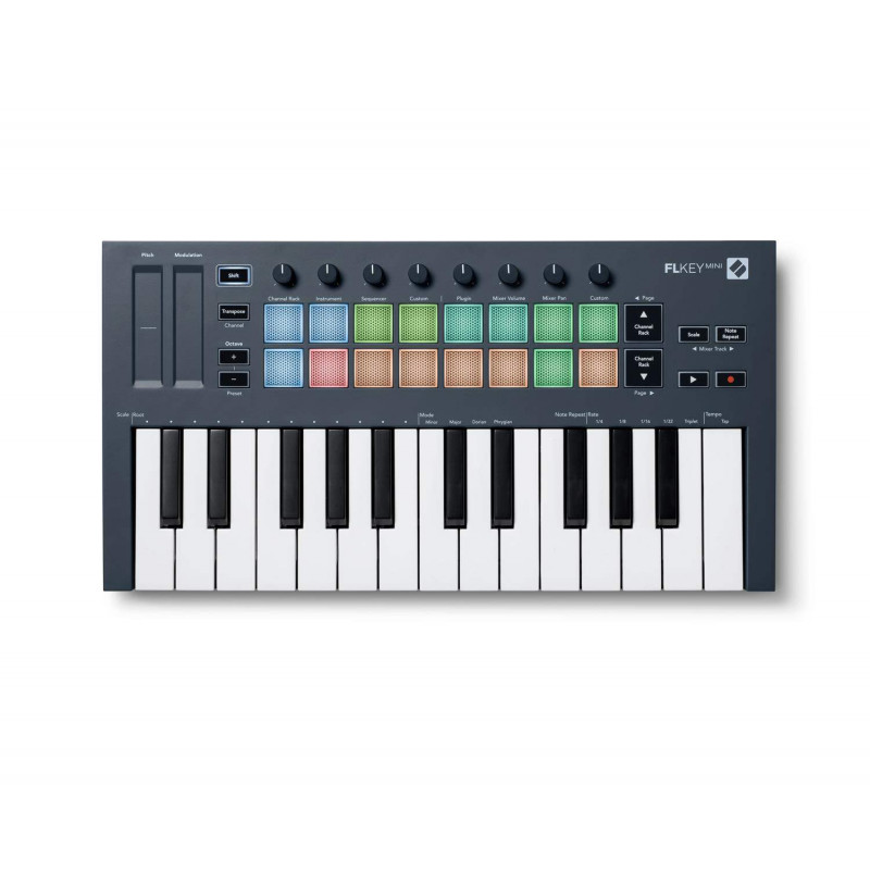 FL KEY MINI Teclado Controlador MIDI-USB 25 Teclas