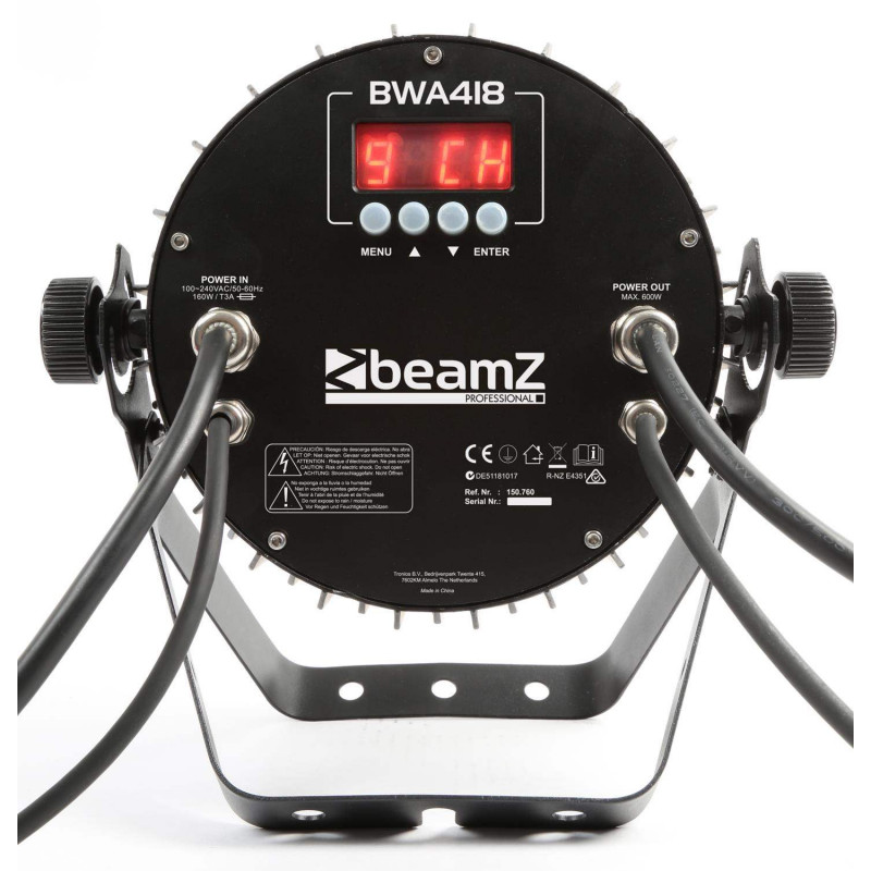BeamZ BWA418 Foco PAR LED Aluminio IP65 18x12W 4-1