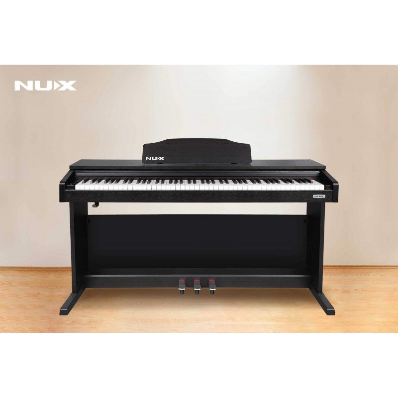 NUX WK-400 Piano Digital Domestico de Mueble.Teclado accion martillo escalado 88 teclas, 128 sonidos