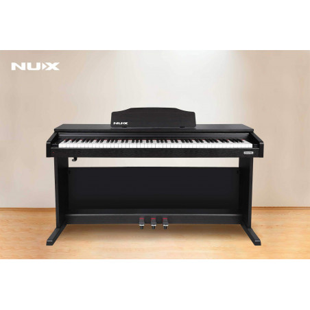 NUX WK-400 Piano Digital Domestico de Mueble.Teclado accion martillo escalado 88 teclas, 128 sonidos