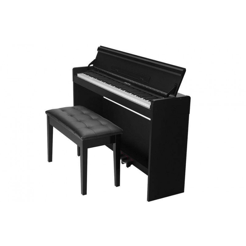 NUX WK-310 Piano Digital domestico de mueble,Teclado 88 teclas Accion martillo escalado, 128 sonidos,Bluetooh