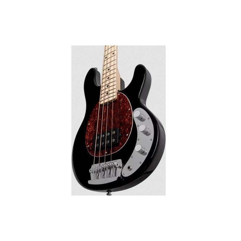 comprar Bajo Eléctrico de escala corta Sterling by MusicMan Stingray RAY SS4 en color negro con golpeador en shell.