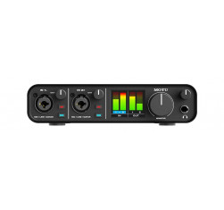 Interface Audio USB Motu M2 para Mac, Windows e iOs, 2 Canales ( 2 entradas y 2 salidas y una latencia ultrabaja. 2