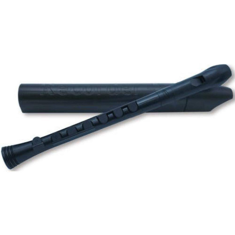 comprar flauta dulce, soprano,de plastico con pads, Flauta Nuvo Recorder+ Digit.Alemana N-320RDBBKG Negra/Negra.