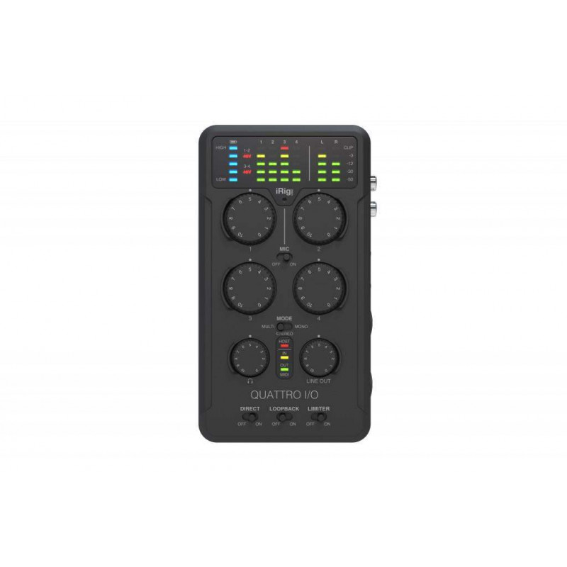 IRIG PRO QUATTRO I/O Interface Audio y Midi 4 Entradas