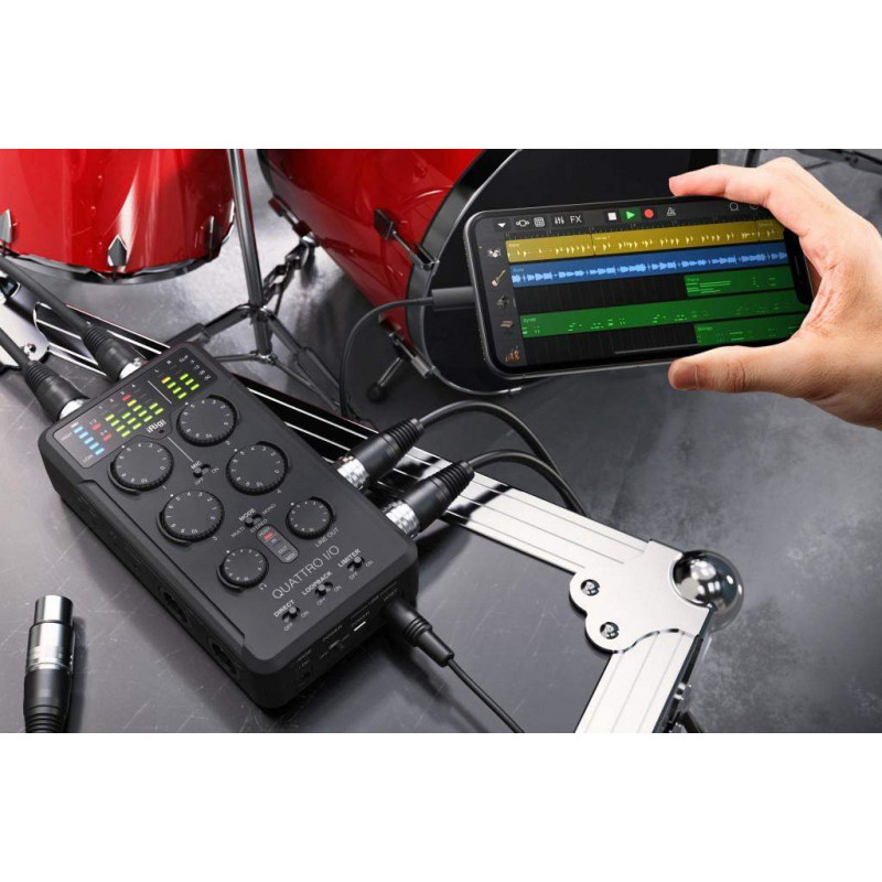 IK Multimedia IRIG PRO QUATTRO I/O Interface audio y midi 4 entradas