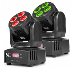 BeamZ MHL36 Set 2 Cabezas Móviles + Bolsa Transporte