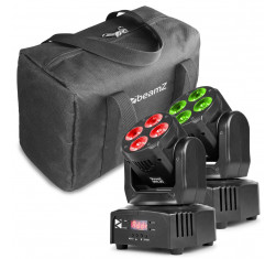 BeamZ MHL36 Set 2 Cabezas Móviles + Bolsa Transporte 2