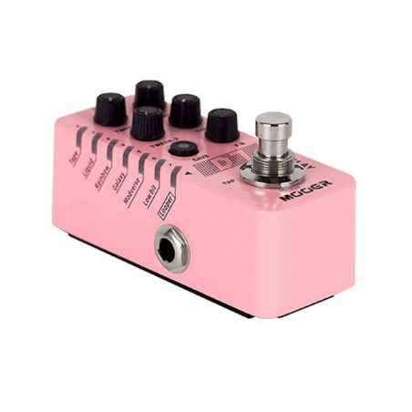 Pedal de efectos Mooer D7 Delay con 6 reverbs digitales completamente customizables.