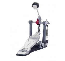 Pedal de bombo Pearl Eliminator Solo P-1030R Rojo, un pedal que ofrece una acción sin esfuerzo con un rebote acentuado. 2