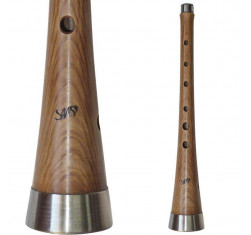Gralla Seca Sans en Sol, de madera de encina. Incluye tudel y funda tela. La caña no está incluida.