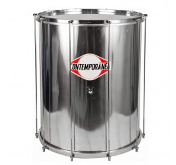 Surdo Contemporánea Profesional C-SUA04 de 20" x 60cm, fabricado en aluminio, parches de plástico y 10 tensores.