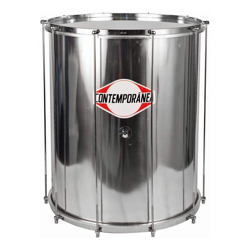 Surdo Contemporánea Profesional C-SUA04 de 20" x 60cm, fabricado en aluminio, parches de plástico y 10 tensores.