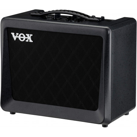 Amplificador combo de modelado para guitarra Vox VX15 GT con 11 modelos de amplificador y una potencia de 15 Watios. Amplificador combo de modelado para guitarra Vox VX15 GT con 11 modelos de amplificador y una potencia de 15 Watios.