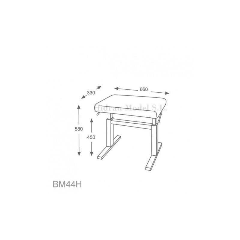 Hidrau BM44H Banqueta Piano Conservatorio Hidráulica