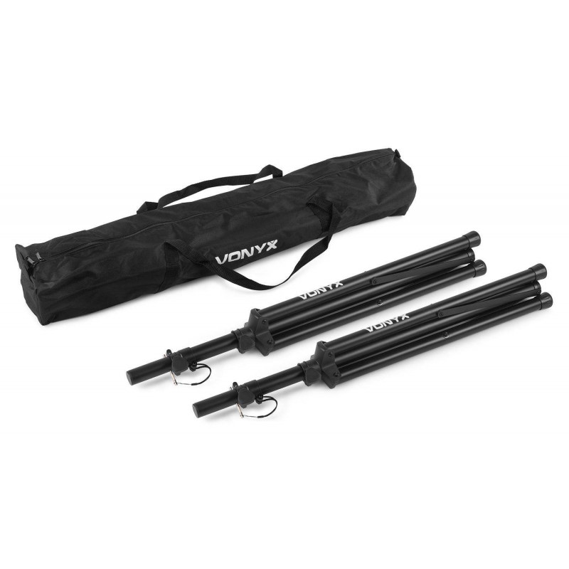 VONYX LS01K Set de soportes altavoces, con bolsa de transporte,