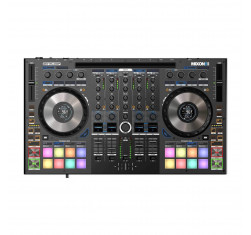 comprar controladora de DJ profesional Reloop Mixon 8 Pro con 4 canales para Serato DJ Pro y Algoriddim djay Pro AI.