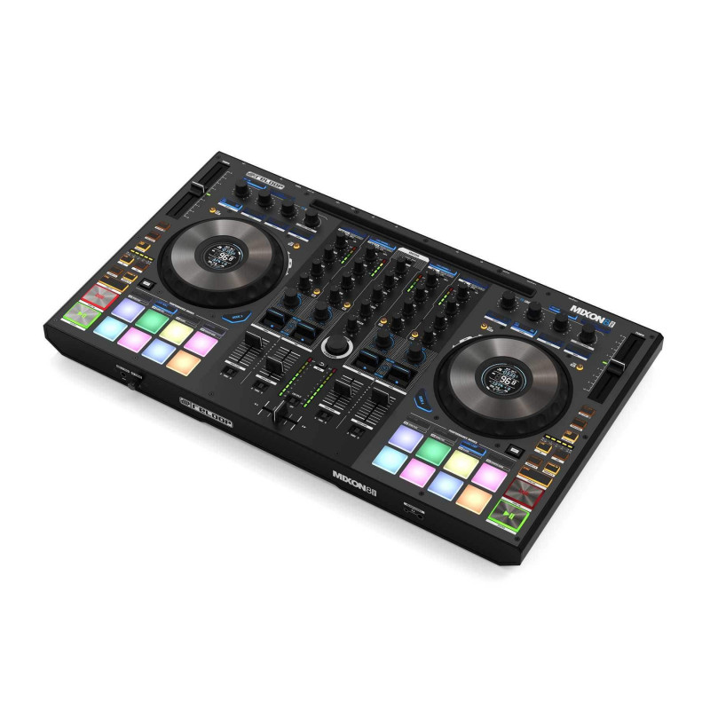 comprar controladora de DJ profesional Reloop Mixon 8 Pro con 4 canales para Serato DJ Pro y Algoriddim djay Pro AI.