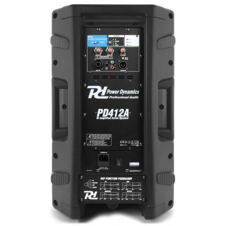 Power Dynamics PD412A Altavoz Activo Bi-amplificado 12" 1400W